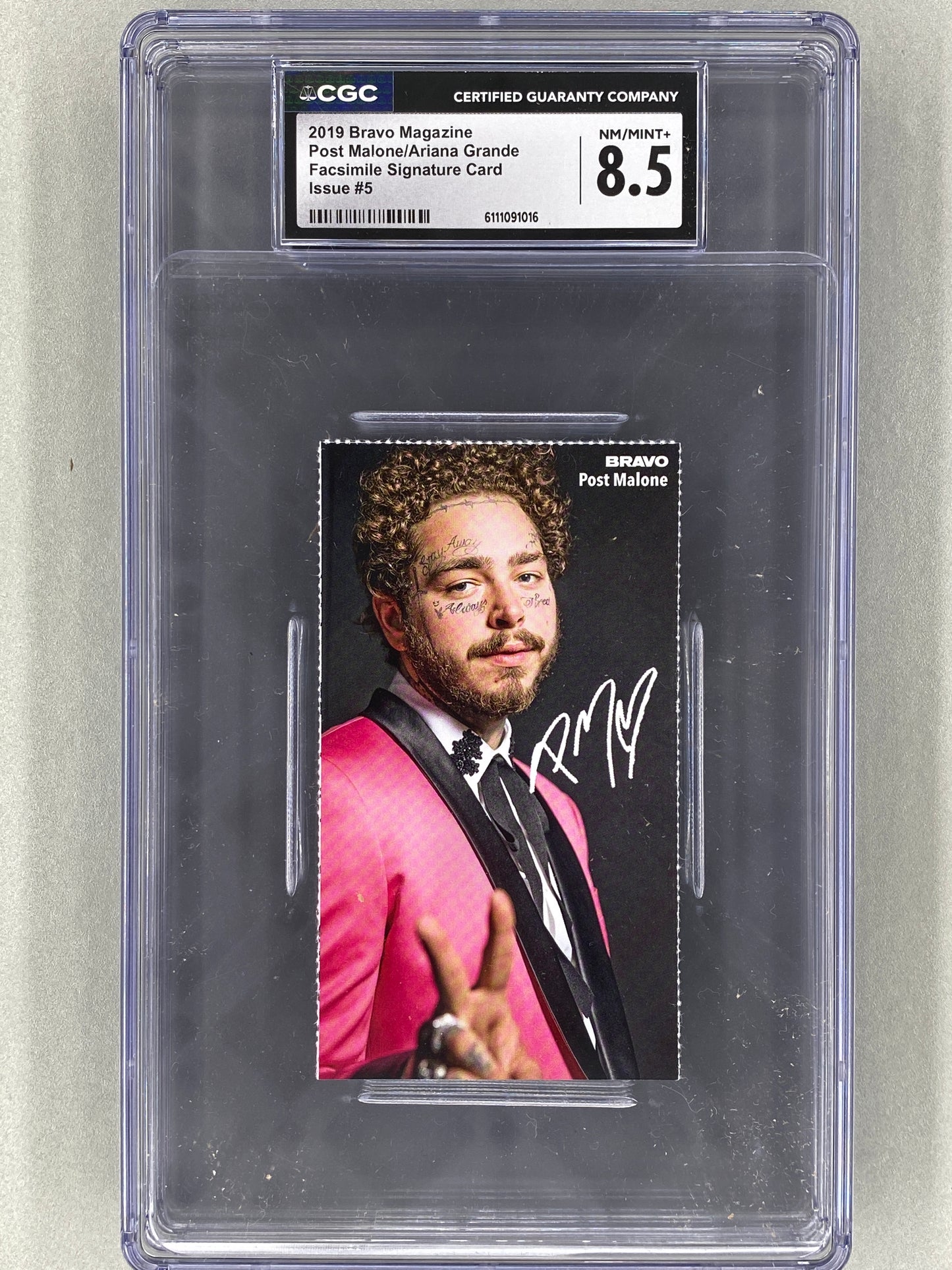 2019 Bravo Nr 5 Post Malone / Ariana Grande Autogrammkarten (Germany) CGC 8.5 Pop 1 (Music)