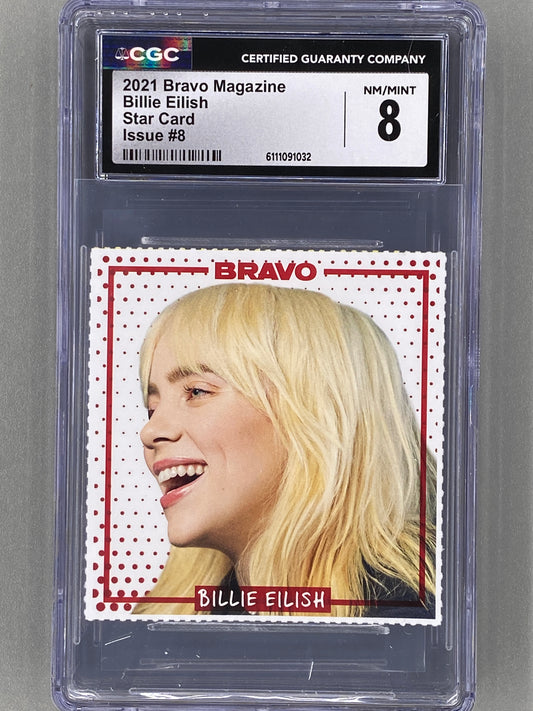 2021 Bravo Nr 8 Billie Eilish Star Card (Germany) CGC 8 Pop 1 (Music)
