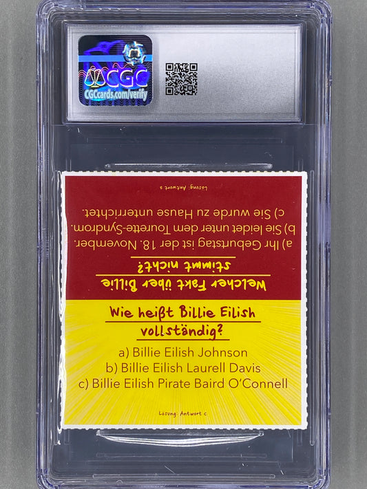 2021 Bravo Nr 8 Billie Eilish Star Card (Germany) CGC 8 Pop 1 (Music)