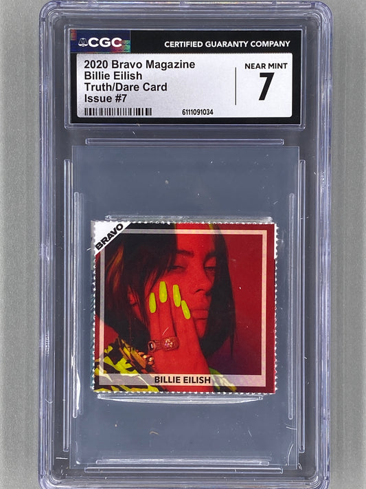 2020 Bravo Nr 7 Billie Eilish Truth or Dare Card (Germany) CGC 7 Pop 1 (Music)