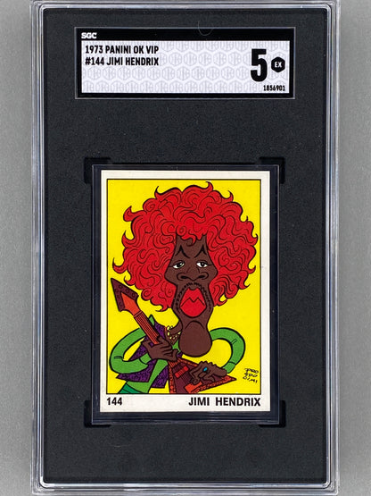 1973 Panini #144 Jimi Hendrix OK VIP SGC 5 - Pop 1 (Music)