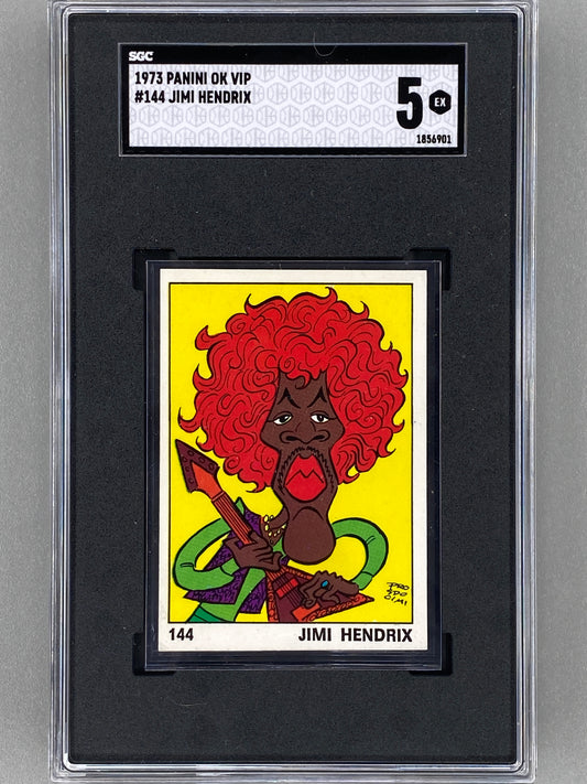 1973 Panini #144 Jimi Hendrix OK VIP SGC 5 - Pop 1 (Music)