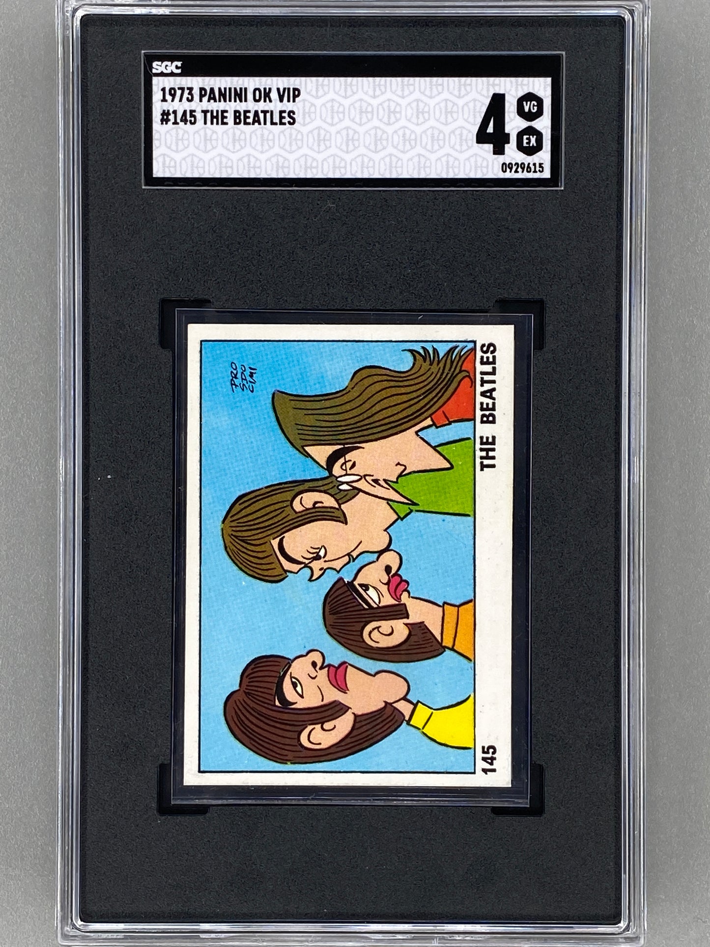 1973 Panini #145 The Beatles OK VIP SGC 4 - Pop 1 (Music)