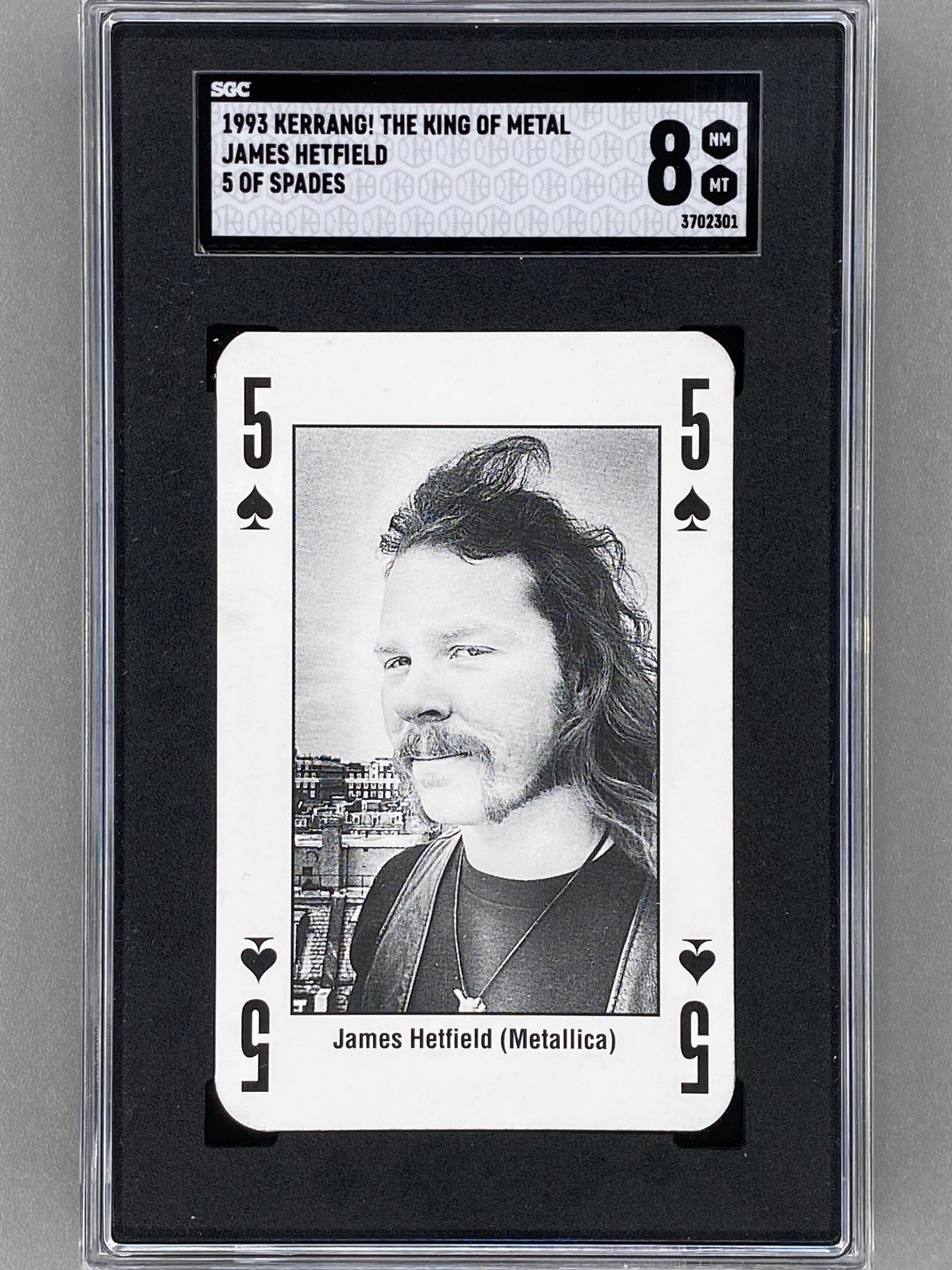 1993 Kerrang! 5 of Spades James Hetfield The King of Metal SGC 8 - Pop 1 (Music)