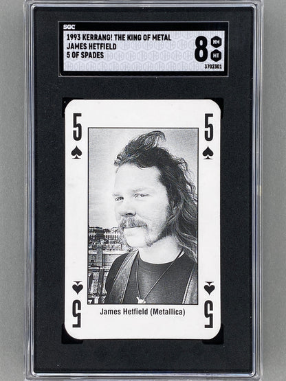 1993 Kerrang! 5 of Spades James Hetfield The King of Metal SGC 8 - Pop 1 (Music)