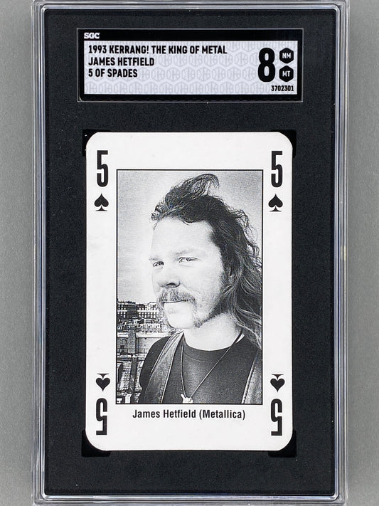 1993 Kerrang! 5 of Spades James Hetfield The King of Metal SGC 8 - Pop 1 (Music)