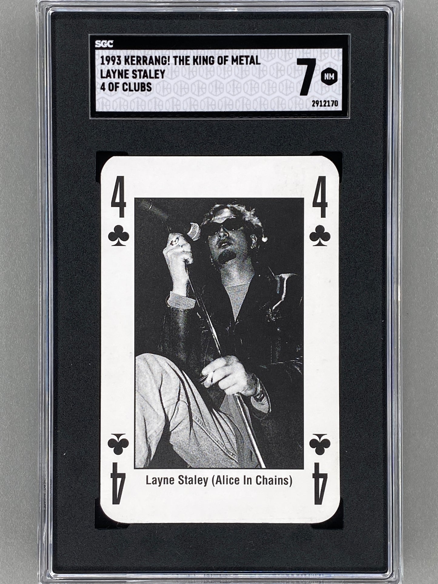 1993 Kerrang! 4 of Clubs Layne Staley The King of Metal SGC 7 - Pop 1 (Music)