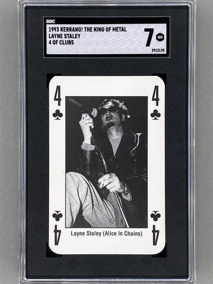 1993 Kerrang! 4 of Clubs Layne Staley The King of Metal SGC 7 - Pop 1 (Music)