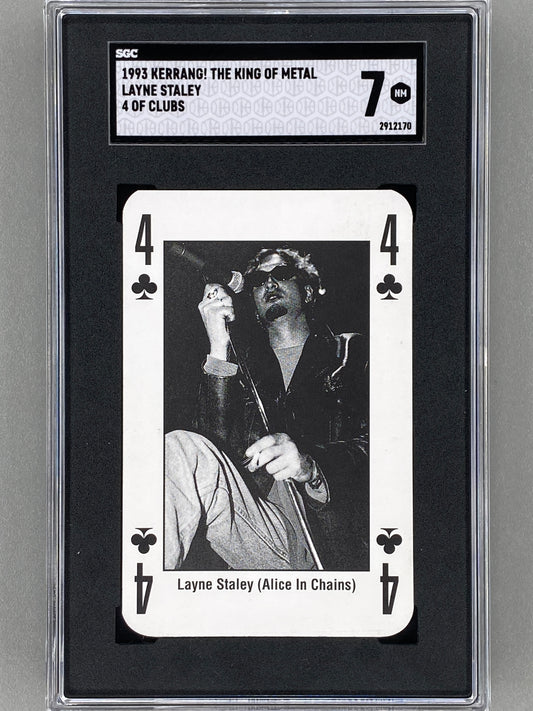 1993 Kerrang! 4 of Clubs Layne Staley The King of Metal SGC 7 - Pop 1 (Music)