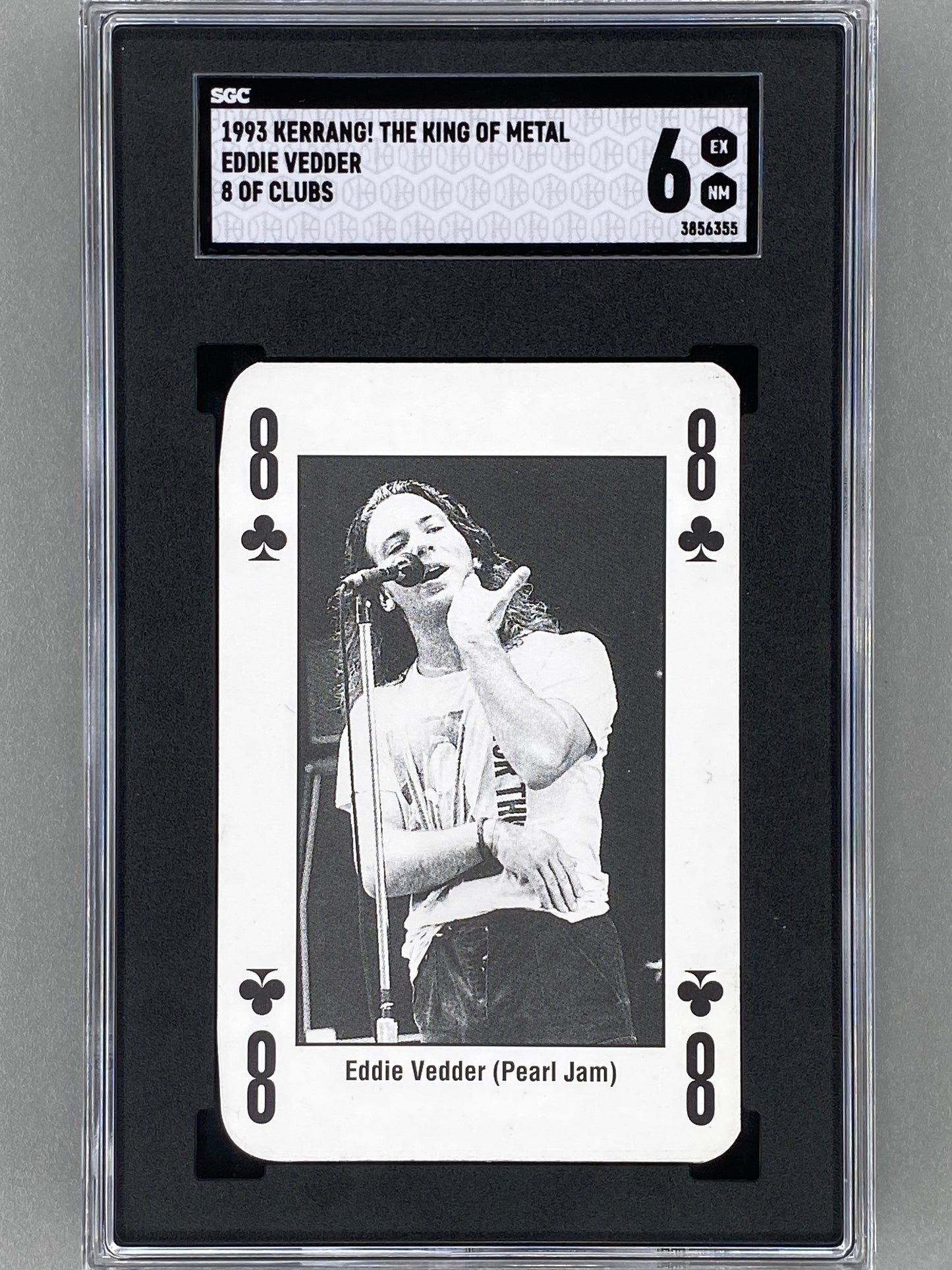 1993 Kerrang! 8 of Clubs Eddie Vedder The King of Metal SGC 6 - Pop 2 (Music)