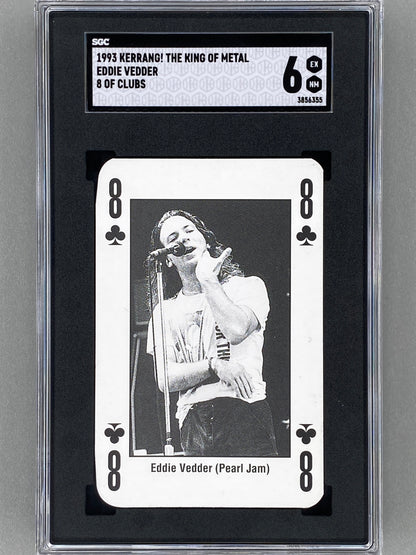 1993 Kerrang! 8 of Clubs Eddie Vedder The King of Metal SGC 6 - Pop 2 (Music)