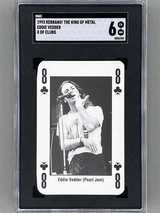 1993 Kerrang! 8 of Clubs Eddie Vedder The King of Metal SGC 6 - Pop 2 (Music)