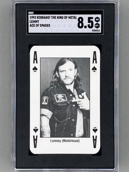 1993 Kerrang! Ace of Spades Lemmy Kilmister The King of Metal SGC 8.5 - Pop 1 (Music)