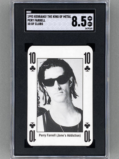 1993 Kerrang! 10 of Clubs Perry Farreii The King of Metal SGC 8.5 - Pop 1 (Music)