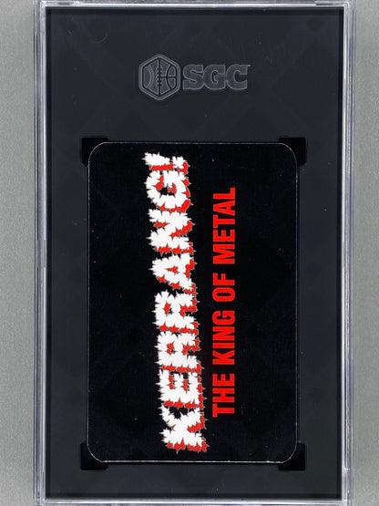 1993 Kerrang! 10 of Clubs Perry Farreii The King of Metal SGC 8.5 - Pop 1 (Music)