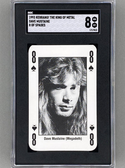 1993 Kerrang! 8 of Spades Dave Mustaine The King of Metal SGC 8 - Pop 1 (Music)