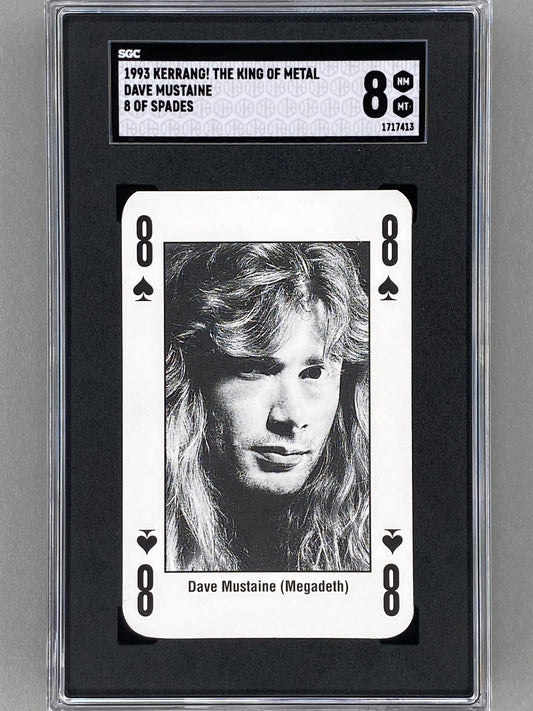 1993 Kerrang! 8 of Spades Dave Mustaine The King of Metal SGC 8 - Pop 1 (Music)