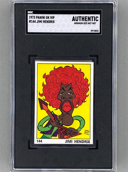 1973 Panini #144 Jimi Hendrix OK VIP SGC Authentic - Pop 1 (Music)