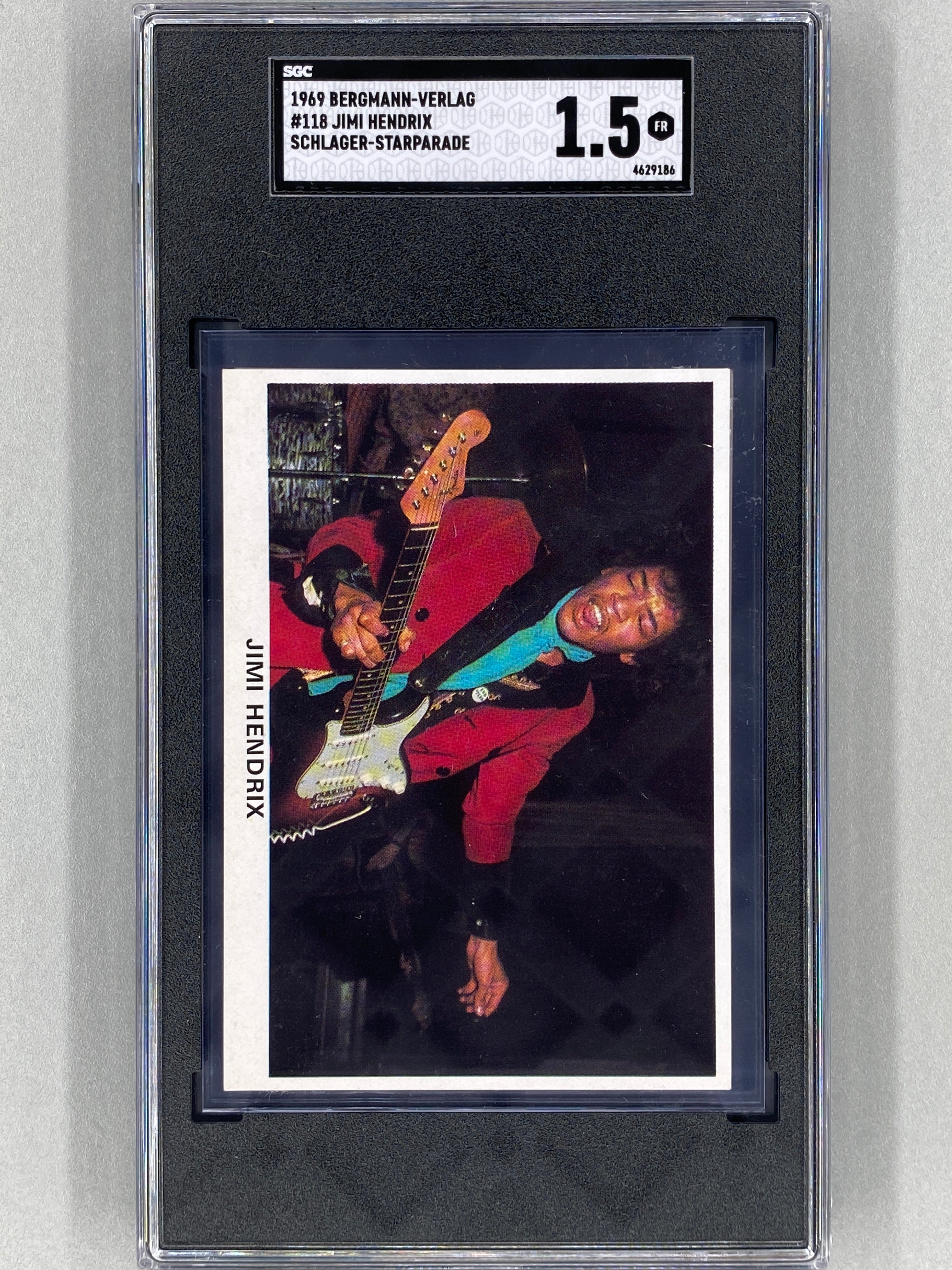 1969 Bergmann-Verlag #118 Jimi Hendrix Schlager Star Parade SGC