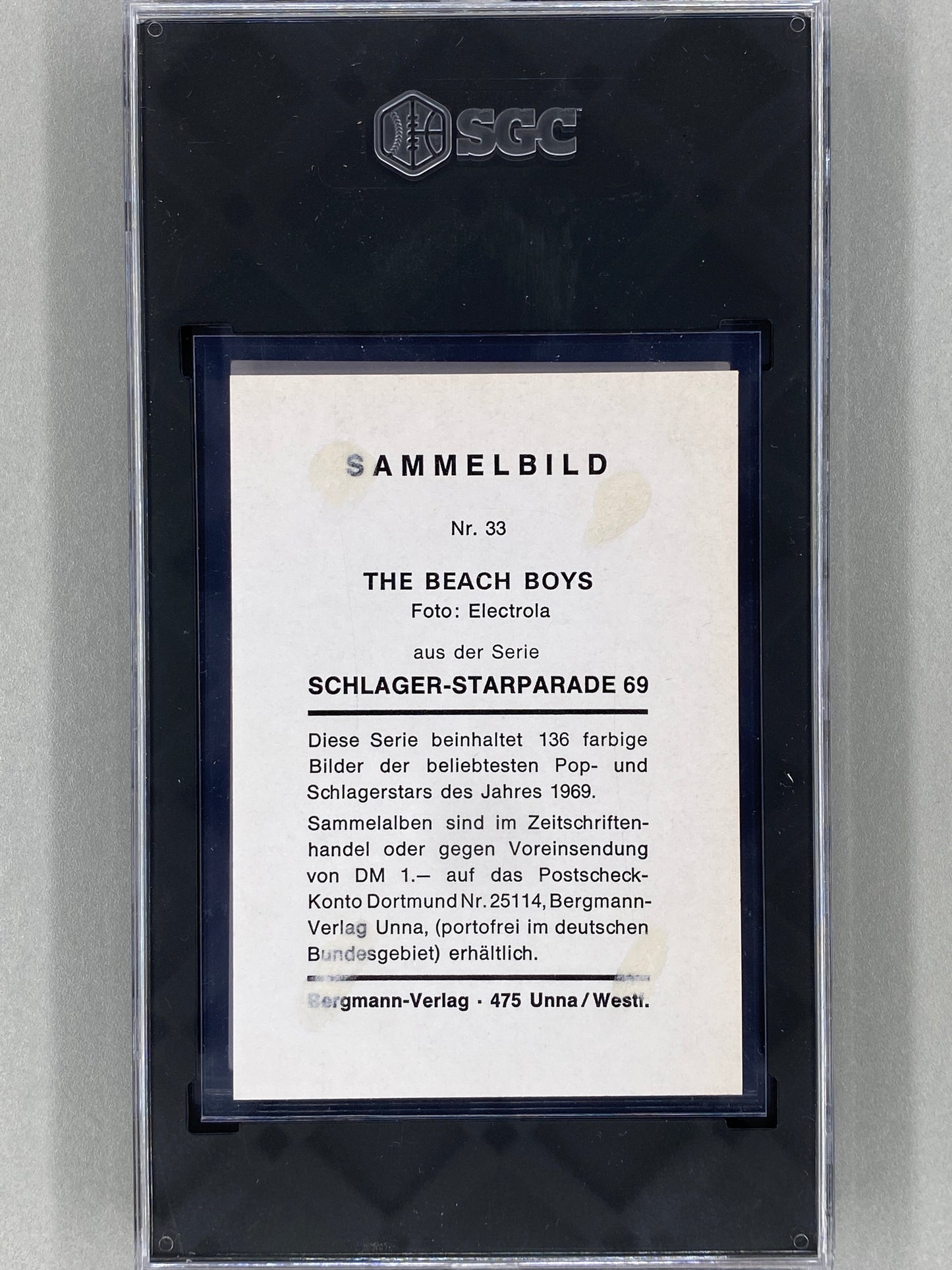 1969 Bergmann-Verlag #33 Beach Boys Schlager Star Parade SGC 1.5 Pop 1 (Music)