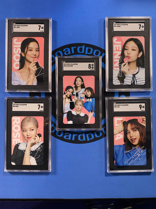 5 Card Lot - 2023 Oreo X #1-5 Blackpink SGC Graded (Music)