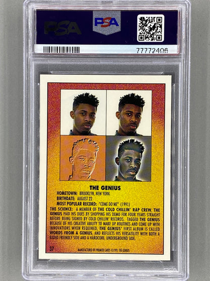 1991 Premier Rap Pack #37 The Genius PSA 9 - Pop 12 (Music)
