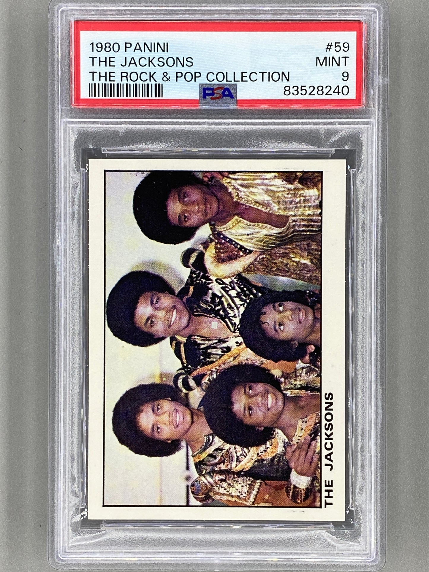 1980 Panini #59 The Jacksons The Rock & Pop Collection PSA 9 Pop 3 - None Higher (Music)