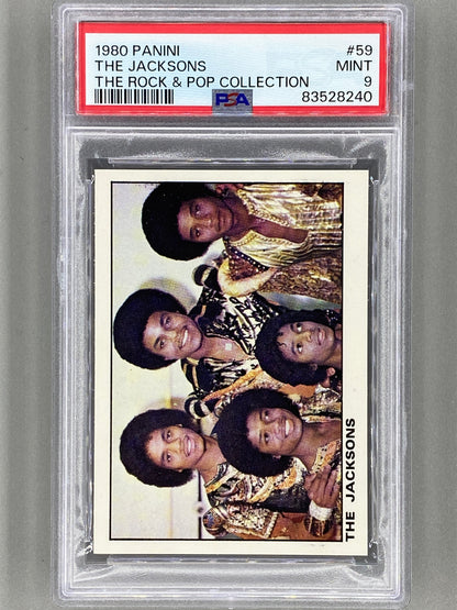 1980 Panini #59 The Jacksons The Rock & Pop Collection PSA 9 Pop 3 - None Higher (Music)