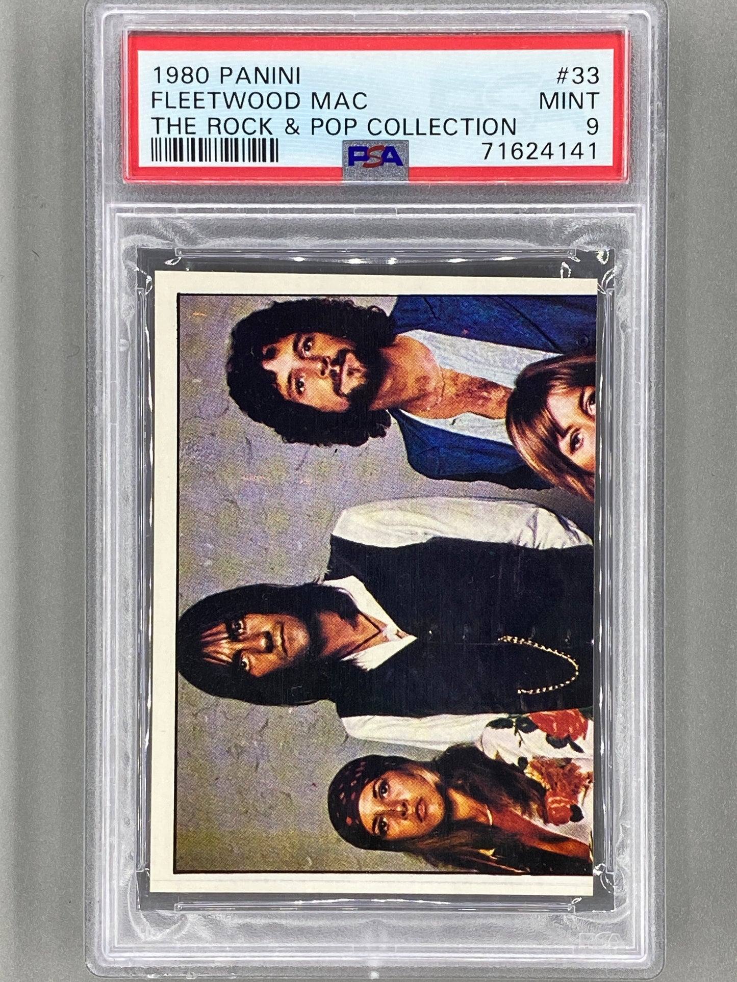 1980 Panini #33 & #34 Fleetwood Mac Rock & Pop Collection 2 Card Lot PSA 9 & 8 (Music)