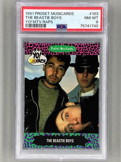1991 Proset Musicards #103 The Beastie Boys Yo! MTV Raps PSA 8 Pop 40 (Music)
