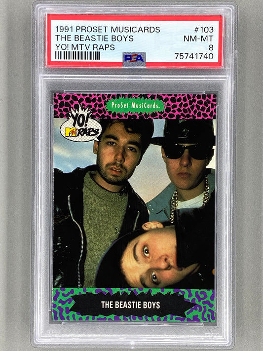 1991 Proset Musicards #103 The Beastie Boys Yo! MTV Raps PSA 8 Pop 30 (Music)