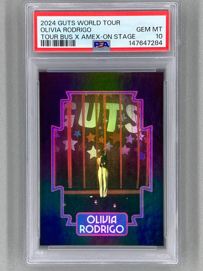 2024 Guts World Tour Olivia Rodrigo Tour Bus X Amex-On Stage PSA 10 Pop 1 (Music)