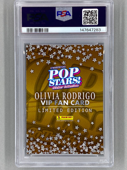 2025 Panini Pop Stars Olivia Rodrigo VIP Limited Edition (UK) PSA 10 Pop 2 (Music)