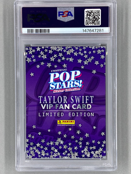 2025 Panini Pop Stars Taylor Swift VIP Limited Edition (UK) PSA 10 Pop 3 (Music)