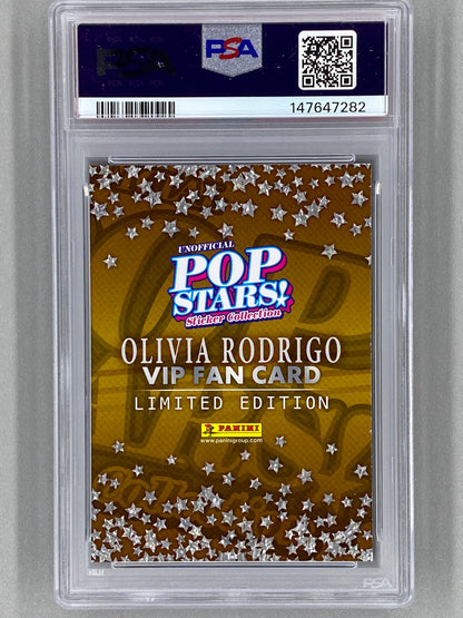 2025 Panini Pop Stars Olivia Rodrigo VIP Limited Edition (UK) PSA 9 Pop 5 (Music)