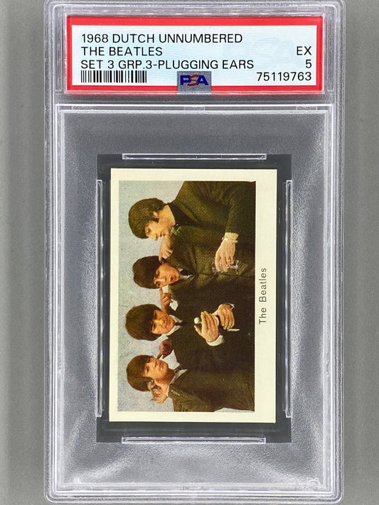 1968 Dutch Unnumbered The Beatles Set 3 Group 3 Plugging Ears PSA 5 (Music)