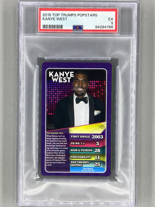 2015 Top Trumps Kanye West Popstars PSA 5 Pop 1 (Music)