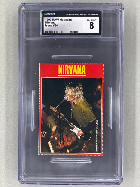 1992 RAW Magazine Nirvana (UK) CGC 8 Pop 1 (Music)