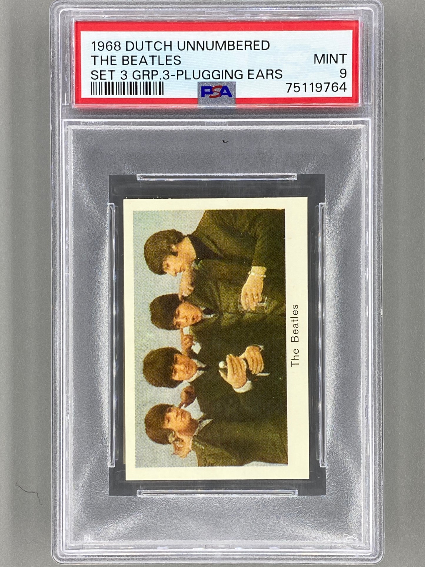 1968 Dutch Unnumbered The Beatles Set 3 Group 3 Plugging Ears PSA 9 - Pop 2 - None Higher (Music)