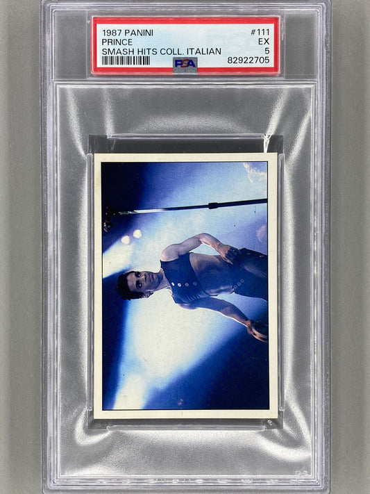 1987 Panini #111 Prince Smash Hits Collection Italian PSA 5 - Pop 1 (Music)