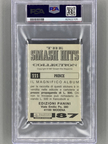 1987 Panini #111 Prince Smash Hits Collection Italian PSA 5 - Pop 1 (Music)