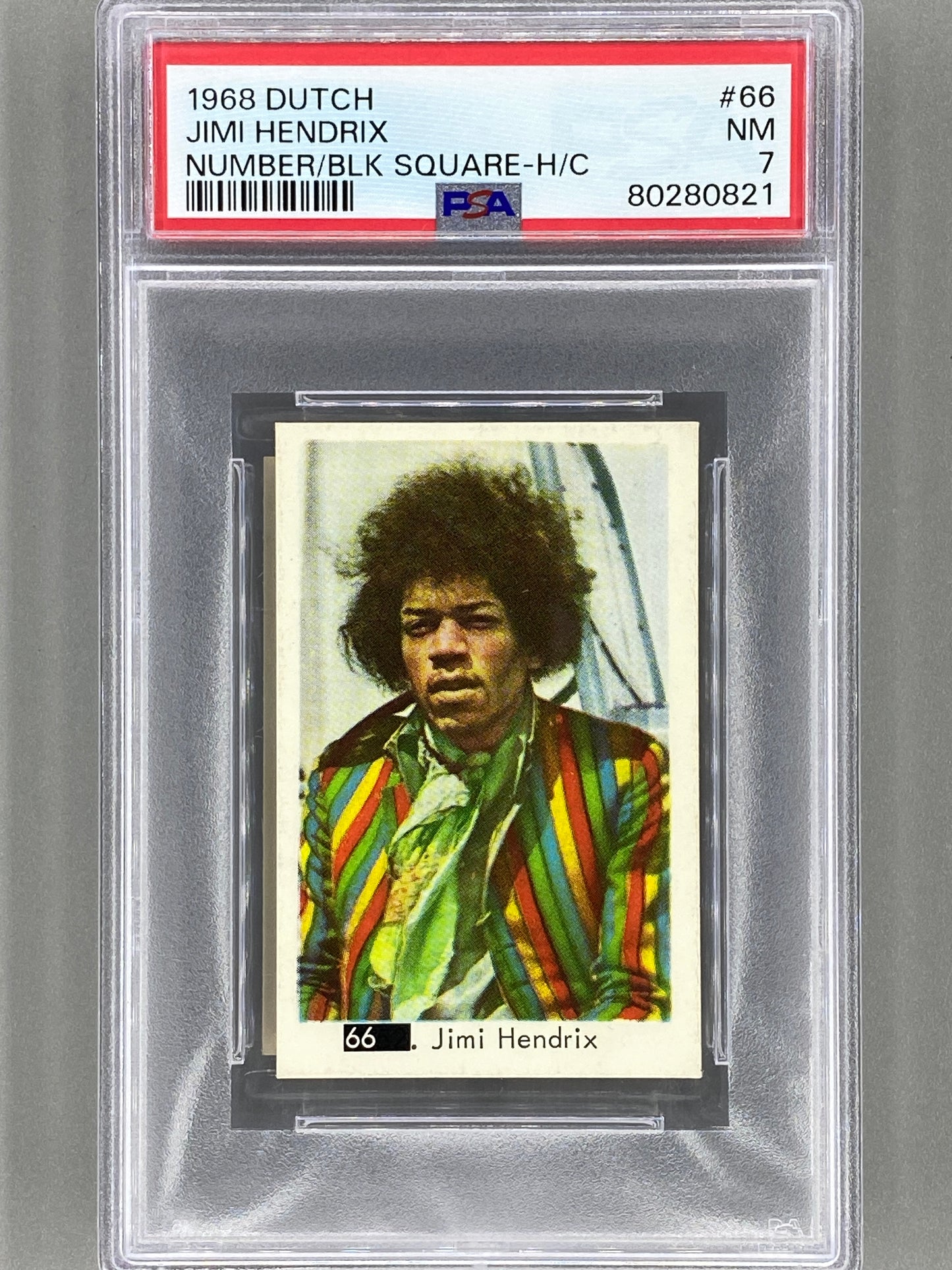 1968 Dutch #66 Jimi Hendrix Number/Black Square - H/C PSA 7 Pop 1 (Music)