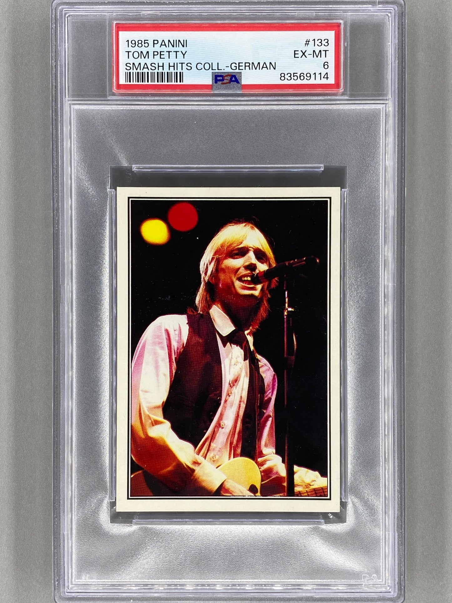 1985 Panini #133 Tom Petty (German) Smash Hits Collection PSA 6 - Pop 2 (Music)