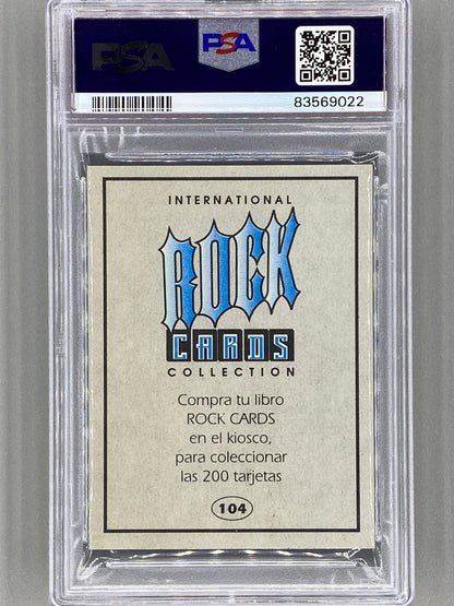 1994 Ultra Figus #104 Dave Grohl Intl Rock Cards Nirvana PSA 8 Pop 6 (Music)