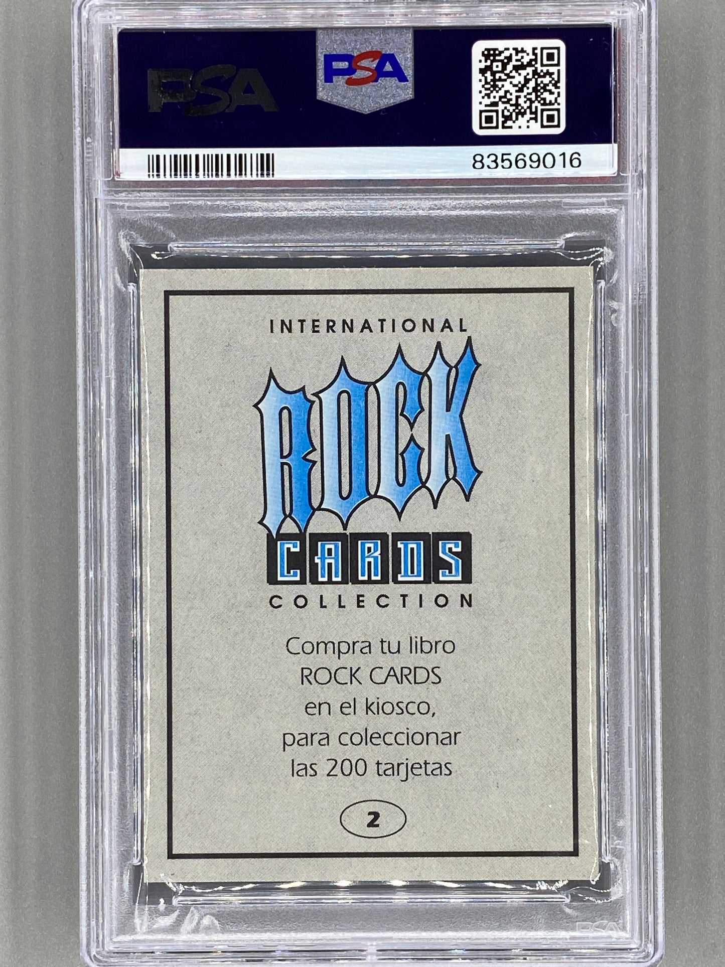 1994 Ultra Figus #2 Guns N Roses Intl Rock Cards Collection PSA 6 Pop 1 (Music)