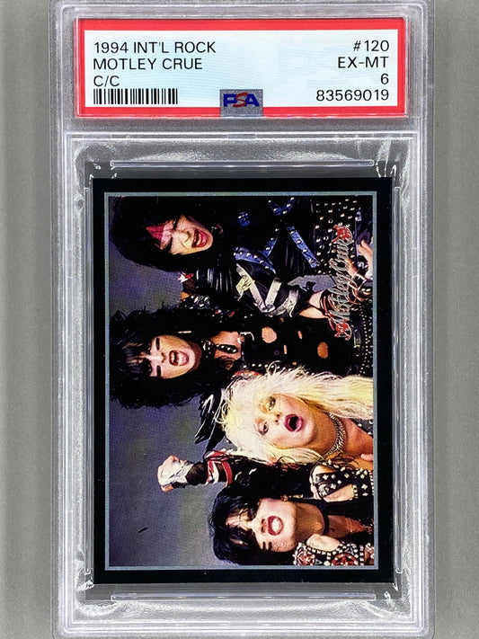 1994 Ultra Figus #120 Motley Crue Intl Rock Cards Collection PSA 6 Pop 1 (Music)