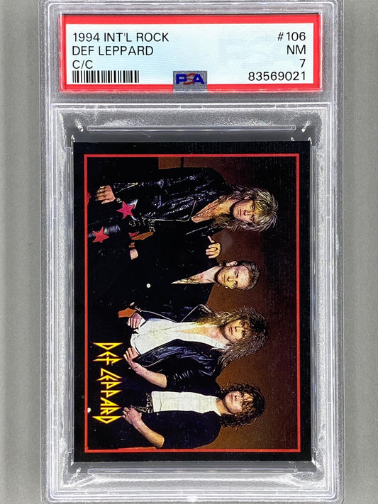 1994 Ultra Figus #106 Def Leppard Intl Rock Cards Collection PSA 7 Pop 1 (Music)