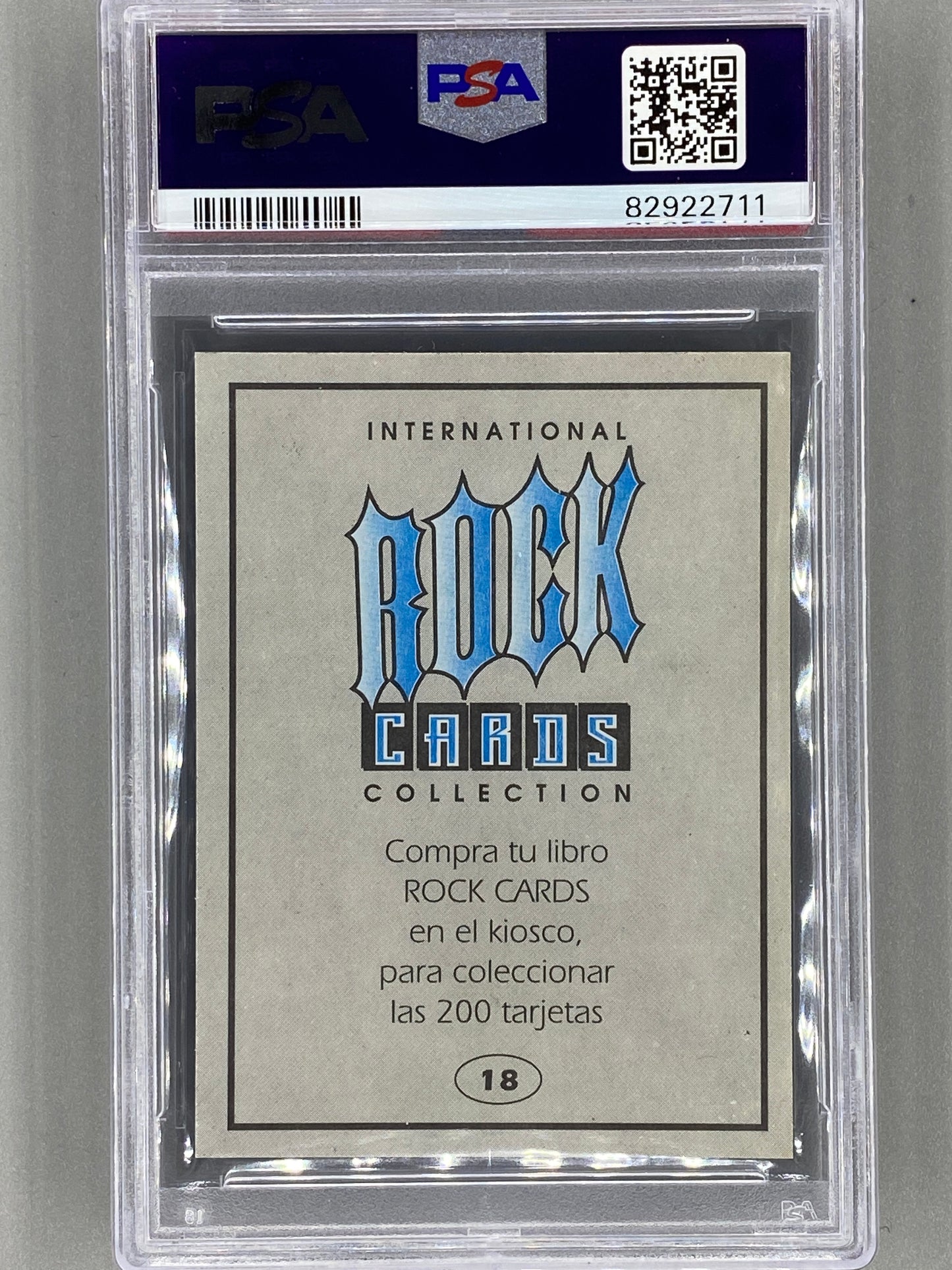 1994 Ultra Figus #18 Lars Ulrich Intl Rock Cards Collection Metallica PSA 8 Pop 2 (Music)