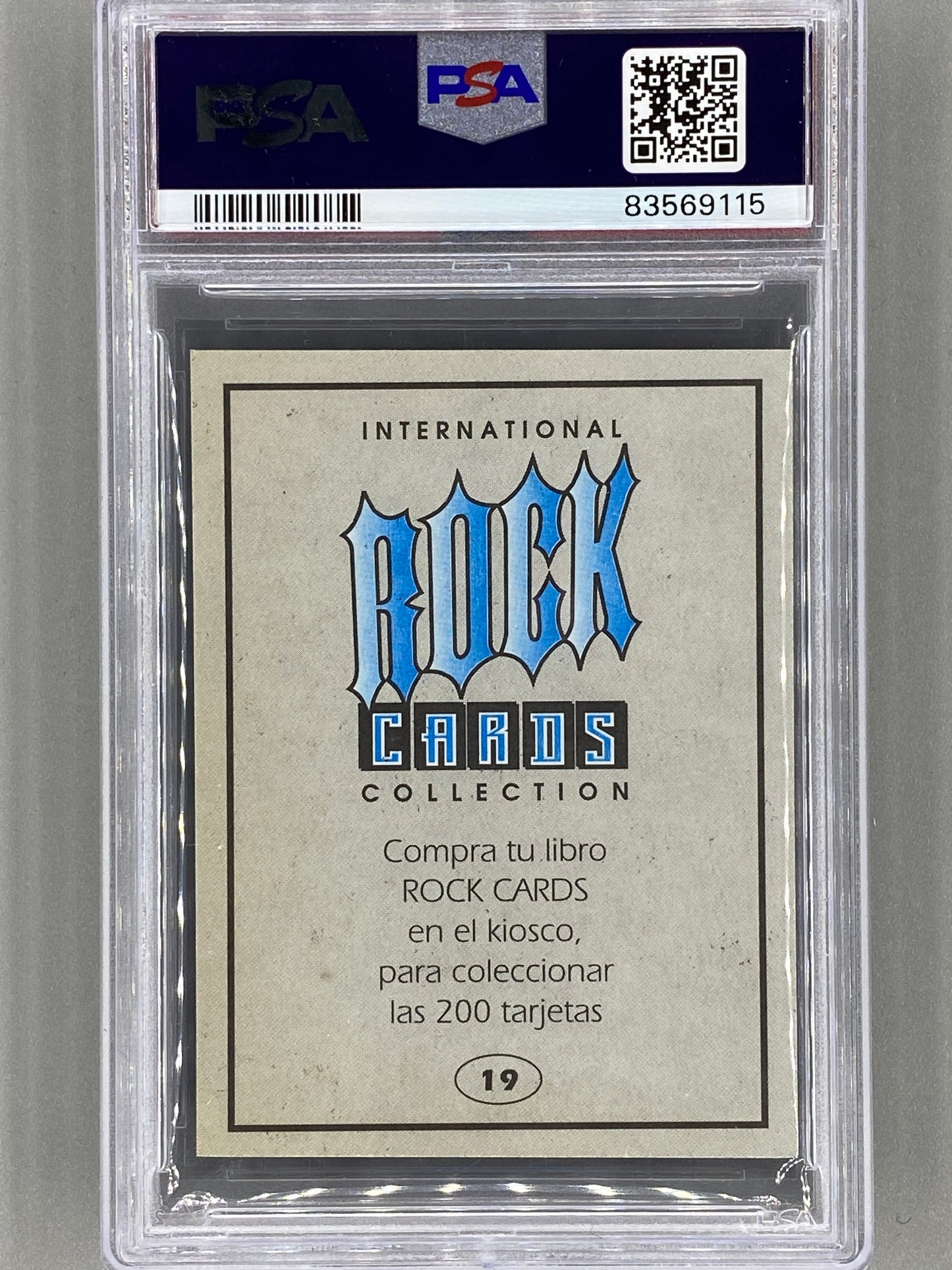 1994 Ultra Figus #19 Kirk Hammett Intl Rock Cards Metallica PSA 6 Pop 4 (Music)