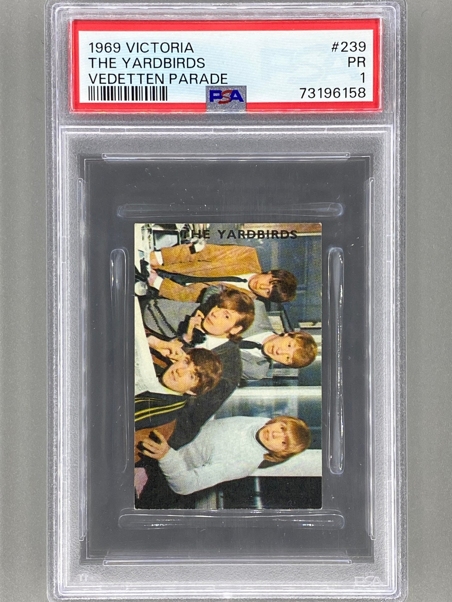 1969 Victoria Vedetten Parade #239 The Yardbirds PSA 1 - Pop 1 (Music) READ